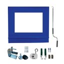 Ver imagem 1 de Toldo Cortina Azul C/ Visor - 2,70m X 2,20m - Kit Completo