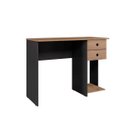 Ver imagem 5 de Mesa Escrivaninha para Escritório Office Mdp Qmovi: Freijó com Preto