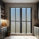 Ver imagem 1 de Porta de Correr 4 Folhas Moveis 210 X 200 Elite com Fechadura Tetra Vidro Reflex