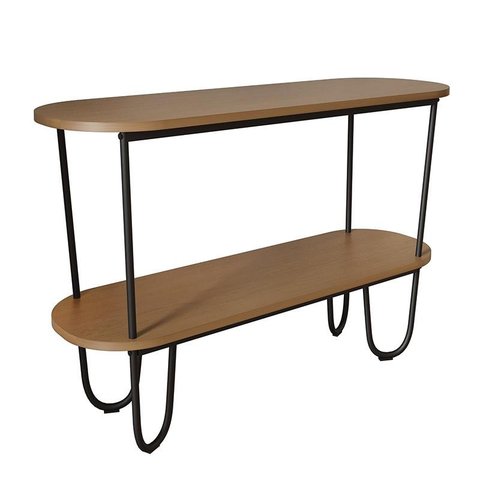 Aparador Requinte Pés de Aço Tubular 120 cm Canela/Preto