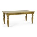 Ver imagem 2 de Mesa de Jantar Aurora com Pés Torneados em Madeira Maciça Cor Castanho | Made Wood:comprimento 200cm