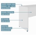 Ver imagem 6 de Escrivaninha em L 120x150cm com Gaveteiro Suspenso Cinza Yescasa