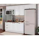 Ver imagem 1 de Cozinha Completa Americana (3 Aéreos, 2 Balcões, 1 Nicho, 1 Complemento) 7 Peças Branco - Henn
