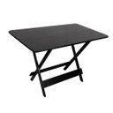 Ver imagem 1 de Mesa 120x70 Dobrável Madeira Maciça 6 Lugares Bar