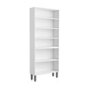 Ver imagem 3 de Armário de Aço 80cm 6 Portas Preto Branco Evidence Bertolini