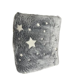 COBERTA MANTA BRILHA NO ESCURO 2,00X1,80 - ESTRELA PONTINHO