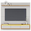 Ver imagem 6 de Painel Tv 65 Pol Bancada Suspensa 180cm com Led Tath Off/naturale C05 - Mpozenato