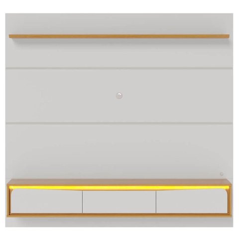 Painel Tv 65 Pol Bancada Suspensa 180cm com Led Tath Off/naturale C05 - Mpozenato
