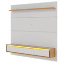 Ver imagem 2 de Painel Tv 65 Pol Bancada Suspensa 180cm com Led Tath Off/naturale C05 - Mpozenato