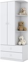 Ver imagem 3 de Jogo de Quarto Infantil com Guarda Roupa Labirinto e Berço Bala de Menta Branco - Henn