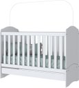 Ver imagem 2 de Jogo de Quarto Infantil com Guarda Roupa Labirinto e Berço Bala de Menta Branco - Henn