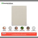 Ver imagem 3 de Cabeceira Cama Box Solteiro Alba 90cm com Frame Bouclé Bege - Desk Design