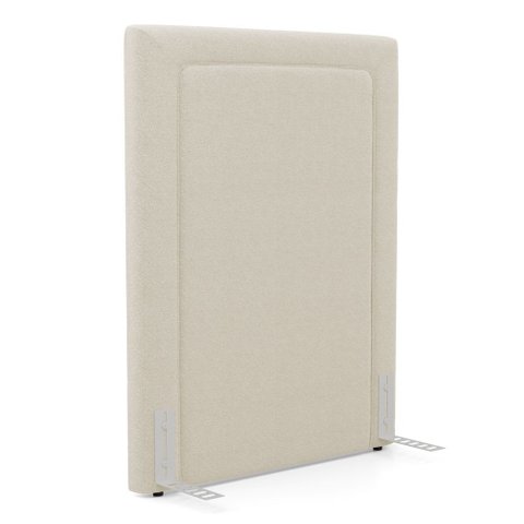 Cabeceira Cama Box Solteiro Alba 90cm com Frame Bouclé Bege - Desk Design