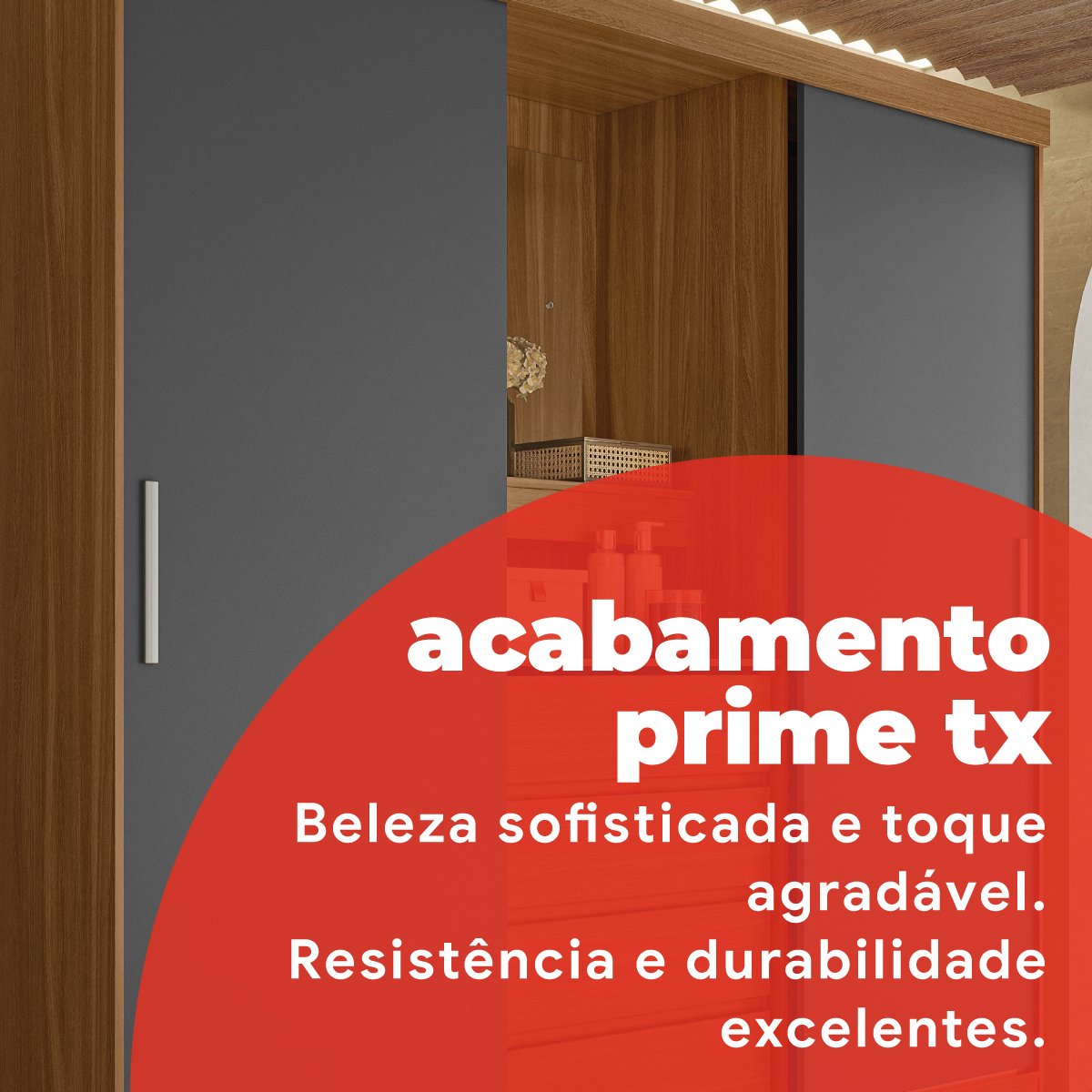 Guarda Roupa Solteiro com Espelho 2 Portas de Correr 4 Gavetas Itália Yescasa - 5