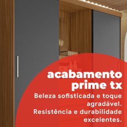 Guarda Roupa Solteiro com Espelho 2 Portas de Correr 4 Gavetas Itália Yescasa - 5