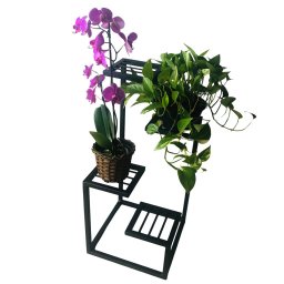 Suporte Planta Floreira Lisa Chão 4 Andares em Ferro para Jardim Varanda - 5