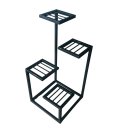 Ver imagem 1 de Suporte Planta Floreira Lisa Chão 4 Andares em Ferro para Jardim Varanda