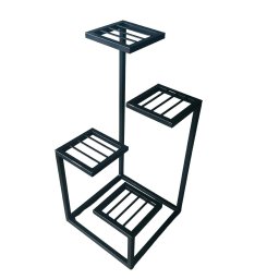 Suporte Planta Floreira Lisa Chão 4 Andares em Ferro para Jardim Varanda - 1