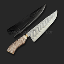 Ver imagem 2 de Faca Picanheira Blacksmith Carbono 3mm Osso Full Tang:8'' (20cm)