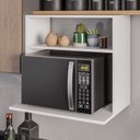 Ver imagem 2 de Suporte Aéreo Multiuso para Forno Micro-ondas Laura 60cm Branco - Desk Design