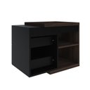 Ver imagem 2 de Armário Gabinete Nexus 65g Contemporâneo Marrom/Nogal/Preto Ônix
