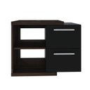 Ver imagem 3 de Armário Gabinete Nexus 65g Contemporâneo Marrom/Nogal/Preto Ônix