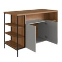 Ver imagem 7 de Mesa Ilha Gourmet 131 Cm 2 Portas P1035 Arenas Mell Pp Milani Store