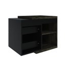 Ver imagem 2 de Armário Gabinete Nexus 65P Contemporâneo Marrom/Carvalho Dark/Preto Ônix