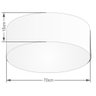Plafon Cilíndrico Md-3049 Tecido 70x15cm Café Bivolt - 2