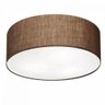 Plafon Cilíndrico Md-3049 Tecido 70x15cm Café Bivolt - 1