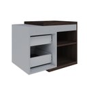 Ver imagem 2 de Armário Gabinete Nexus 65P Contemporâneo Marrom/Nogal/Branco Chess