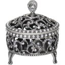 Ver imagem 1 de HOME&CO RELIQUE PORTA JOIAS 7x8x8cm METAL PRATA