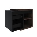 Ver imagem 2 de Armario Gabinete Nexus 65P Contemporâneo Marrom/Nogal/Preto Ônix