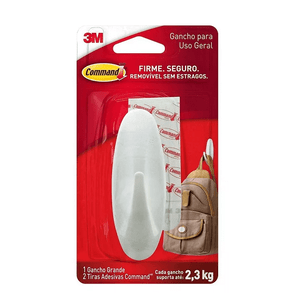 Gancho Plástico Design Command Grande 3m