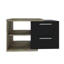 Ver imagem 3 de Armario Gabinete Nexus 83g Contemporâneo Marrom/Carvalho/Preto Ônix