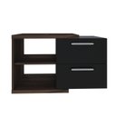 Ver imagem 3 de Armario Gabinete Nexus 83g Contemporâneo Marrom/Nogal/Preto Ônix