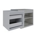 Ver imagem 2 de Armario Gabinete Nexus 83g Contemporâneo Branco/Snow/Chess