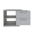 Ver imagem 3 de Armario Gabinete Nexus 83g Contemporâneo Branco/Snow/Chess