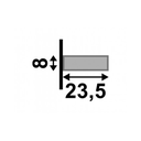 Ver imagem 2 de Filete Cumaru Santa Luzia Multilinha 2,80mx23,5mmx8mm (02pç):marrom