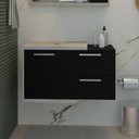 Ver imagem 1 de Armário Gabinete Nexus 83P Contemporâneo Branco/Snow/Preto Ônix