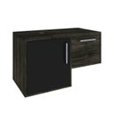 Ver imagem 6 de Armário Gabinete Nexus 83L Contemporâneo Marrom/Carvalho Dark/Preto Ônix
