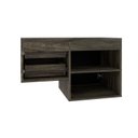 Ver imagem 2 de Armário Gabinete Nexus 83L Contemporâneo Marrom/Carvalho Dark/Preto Ônix