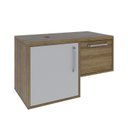 Ver imagem 6 de Armário Gabinete Nexus 83L Contemporâneo Marrom/Lâmina Mel/Branco Chess