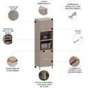 Ver imagem 3 de Paneleiro de Cozinha Torre Quente 70cm Marina Cinammon L01 - Mpozenato