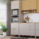 Ver imagem 2 de Paneleiro de Cozinha Torre Quente 70cm Marina Cinammon L01 - Mpozenato