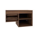 Ver imagem 2 de Armário Gabinete Nexus 83L Contemporâneo Marrom/Nogal/Preto Ônix