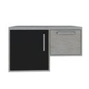 Ver imagem 3 de Armário Gabinete Nexus 83L Contemporâneo Branco/Snow/Preto Ônix