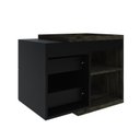 Ver imagem 2 de Armário Gabinete Nexus 65g Contemporâneo Marrom/Carvalho Dark/Preto Ônix