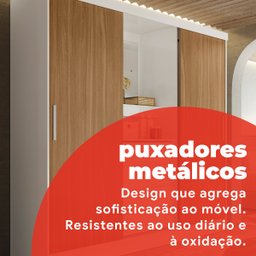 Guarda Roupa Solteiro com Espelho 2 Portas de Correr 4 Gavetas Itália Yescasa - 14