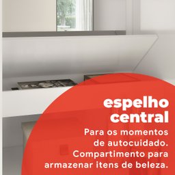 Guarda Roupa Solteiro com Espelho 2 Portas de Correr 4 Gavetas Itália Yescasa - 9